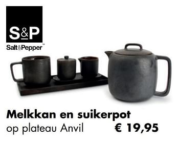 Aanbiedingen Melkkan en suikerpot - Salt &amp; Pepper - Geldig van 30/11/2020 tot 21/12/2020 bij Multi Bazar