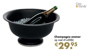 Aanbiedingen Champagne emmer - Cosy &amp; Trendy - Geldig van 30/11/2020 tot 21/12/2020 bij Multi Bazar
