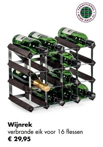 Aanbiedingen Wijnrek - Traditional Wine Rack Co. - Geldig van 30/11/2020 tot 21/12/2020 bij Multi Bazar