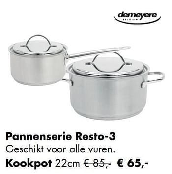 Aanbiedingen Pannenserie resto-3 kookpot - Demeyere - Geldig van 30/11/2020 tot 21/12/2020 bij Multi Bazar