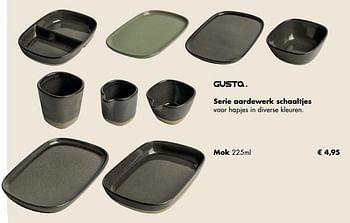 Aanbiedingen Serie aardewerk mok - Gusta - Geldig van 30/11/2020 tot 21/12/2020 bij Multi Bazar