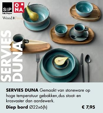 Aanbiedingen Servies duna diep bord - Huismerk - Multi Bazar - Geldig van 30/11/2020 tot 21/12/2020 bij Multi Bazar