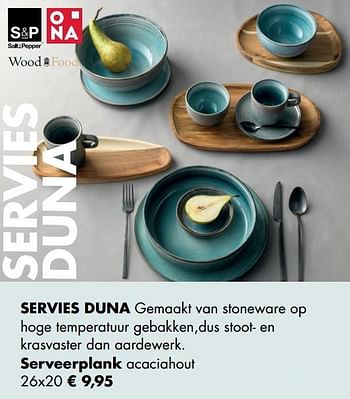 Aanbiedingen Servies duna serveerplank - Huismerk - Multi Bazar - Geldig van 30/11/2020 tot 21/12/2020 bij Multi Bazar