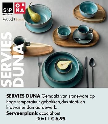 Aanbiedingen Servies duna serveerplank - Huismerk - Multi Bazar - Geldig van 30/11/2020 tot 21/12/2020 bij Multi Bazar