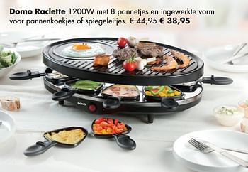 Aanbiedingen Domo raclette - Domo elektro - Geldig van 30/11/2020 tot 21/12/2020 bij Multi Bazar