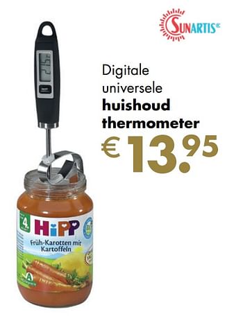 Aanbiedingen Huishoud thermometer - Sunartis - Geldig van 30/11/2020 tot 21/12/2020 bij Multi Bazar