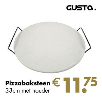 Aanbiedingen Pizzabaksteen - Gusta - Geldig van 30/11/2020 tot 21/12/2020 bij Multi Bazar