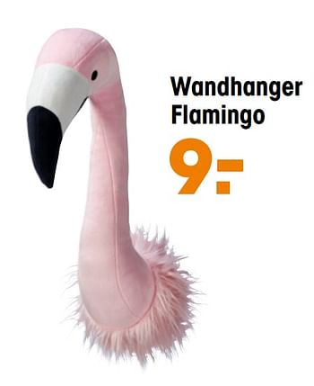Aanbiedingen Wandhanger flamingo - Huismerk - Kwantum - Geldig van 15/09/2020 tot 31/12/2020 bij Kwantum