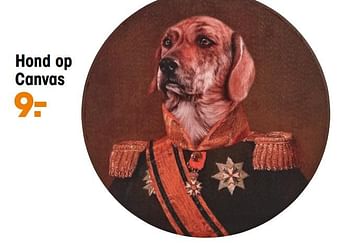 Aanbiedingen Hond op canvas - Huismerk - Kwantum - Geldig van 15/09/2020 tot 31/12/2020 bij Kwantum