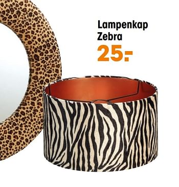 Aanbiedingen Lampenkap zebra - Huismerk - Kwantum - Geldig van 15/09/2020 tot 31/12/2020 bij Kwantum