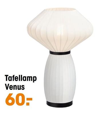Aanbiedingen Tafellamp venus - Huismerk - Kwantum - Geldig van 15/09/2020 tot 31/12/2020 bij Kwantum