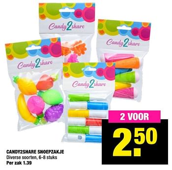 Aanbiedingen Candy2share snoepzakje - Huismerk - Big Bazar - Geldig van 30/11/2020 tot 13/12/2020 bij Big Bazar