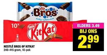 Aanbiedingen Nestlé bros of kitkat - Nestlé - Geldig van 30/11/2020 tot 13/12/2020 bij Big Bazar