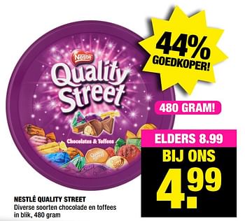 Aanbiedingen Nestlé quality street - Nestlé - Geldig van 30/11/2020 tot 13/12/2020 bij Big Bazar