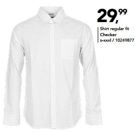 Aanbiedingen Shirt regular fit checker - Checker - Geldig van 04/12/2020 tot 03/01/2021 bij Bristol