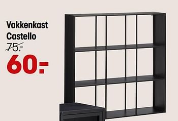 Aanbiedingen Vakkenkast castello - Huismerk - Kwantum - Geldig van 01/12/2020 tot 06/12/2020 bij Kwantum