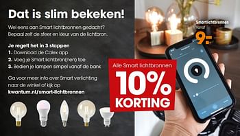 Aanbiedingen Smartlichtbronnen - Huismerk - Kwantum - Geldig van 07/12/2020 tot 20/12/2020 bij Kwantum