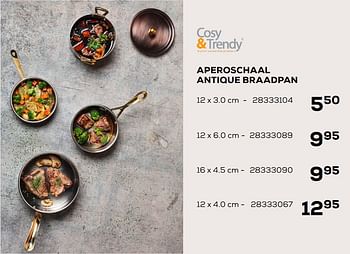 Aanbiedingen Aperoschaal antique braadpan - Cosy &amp; Trendy - Geldig van 01/12/2020 tot 05/01/2021 bij Supra Bazar