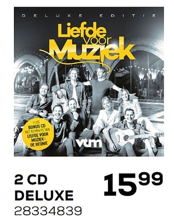 Aanbiedingen Liefde voor muziek 2 cd deluxe - Huismerk - Supra Bazar - Geldig van 01/12/2020 tot 05/01/2021 bij Supra Bazar