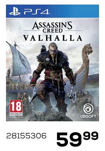 Aanbiedingen Ps4 assassins creed valhalla - Ubisoft - Geldig van 01/12/2020 tot 05/01/2021 bij Supra Bazar