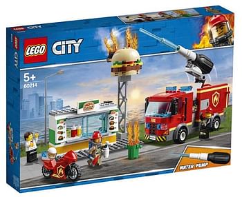 Aanbiedingen 60214 Brand bij het hamburgerrestaurant - Lego - Geldig van 05/12/2020 tot 03/01/2021 bij ToyChamp
