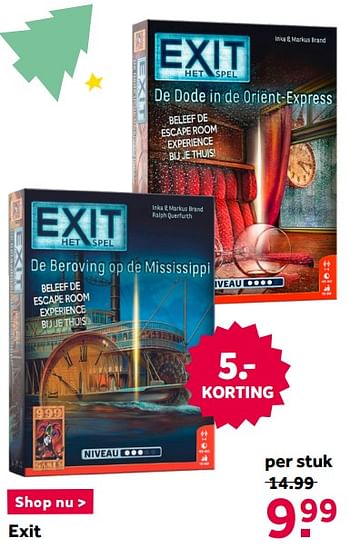 Aanbiedingen Exit - 999games - Geldig van 12/12/2020 tot 27/12/2020 bij Intertoys