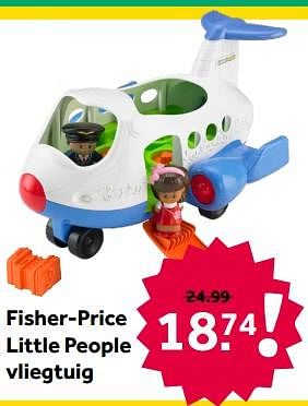Aanbiedingen Fisher-price little people vliegtuig - Fisher-Price - Geldig van 12/12/2020 tot 27/12/2020 bij Intertoys