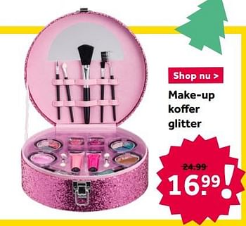 Aanbiedingen Make-up koffer glitter - Huismerk - Intertoys - Geldig van 12/12/2020 tot 27/12/2020 bij Intertoys