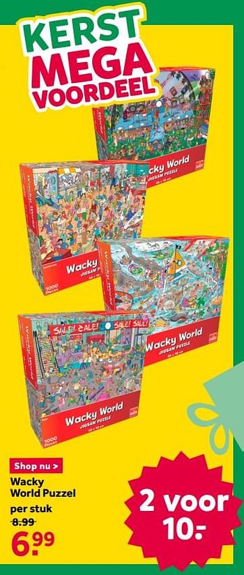 Aanbiedingen Wacky world puzzel - Jumbo - Geldig van 12/12/2020 tot 27/12/2020 bij Intertoys