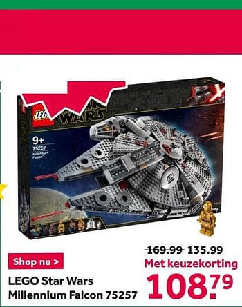 Aanbiedingen Lego star wars millennium falcon 75257 - Lego - Geldig van 12/12/2020 tot 27/12/2020 bij Intertoys