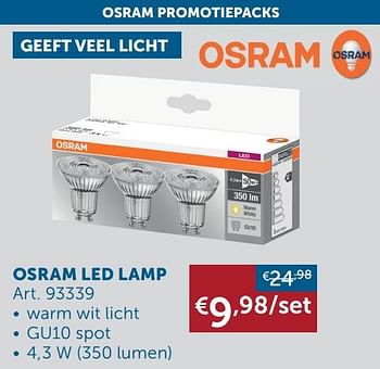 Aanbiedingen Osram led lamp - Osram - Geldig van 26/12/2020 tot 25/01/2021 bij Zelfbouwmarkt