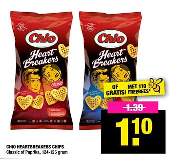 Aanbiedingen Chio heartbreakers chips - Chio - Geldig van 14/12/2020 tot 03/01/2021 bij Big Bazar