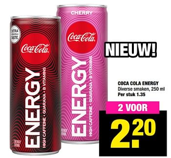 Aanbiedingen Coca cola energy - Coca Cola - Geldig van 14/12/2020 tot 03/01/2021 bij Big Bazar