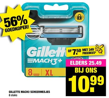 Aanbiedingen Gillette mach3 scheermesjes - Gillette - Geldig van 14/12/2020 tot 03/01/2021 bij Big Bazar
