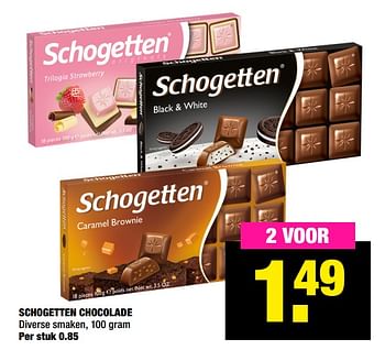 Aanbiedingen Schogetten chocolade - Schogetten - Geldig van 14/12/2020 tot 03/01/2021 bij Big Bazar