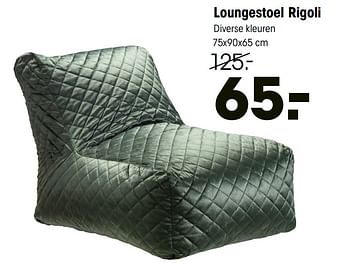 Aanbiedingen Loungestoel rigoli - Huismerk - Kwantum - Geldig van 04/01/2021 tot 17/01/2021 bij Kwantum