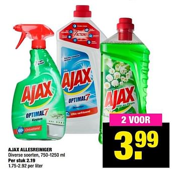 Aanbiedingen Ajax allesreiniger - Ajax - Geldig van 04/01/2021 tot 17/01/2021 bij Big Bazar