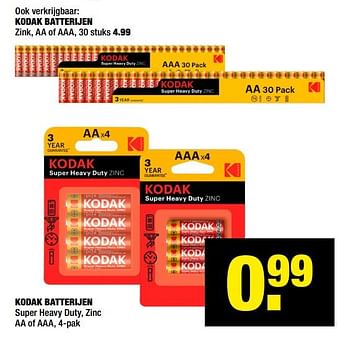 Aanbiedingen Kodak batterijen - Kodak - Geldig van 04/01/2021 tot 17/01/2021 bij Big Bazar