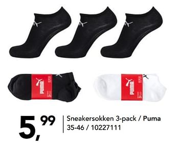 Aanbiedingen Sneakersokken 3-pack - puma - Puma - Geldig van 15/01/2021 tot 31/01/2021 bij Bristol