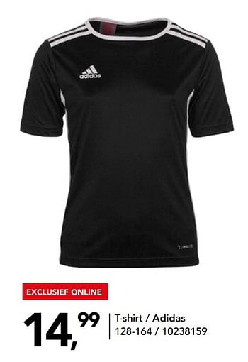Aanbiedingen T-shirt - Adidas - Geldig van 15/01/2021 tot 31/01/2021 bij Bristol