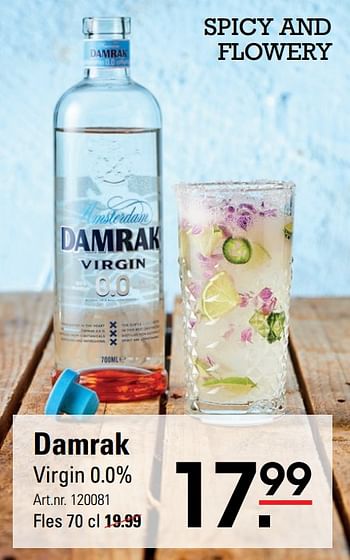 Aanbiedingen Damrak virgin 0.0% - Damrak - Geldig van 04/01/2021 tot 25/01/2021 bij Sligro