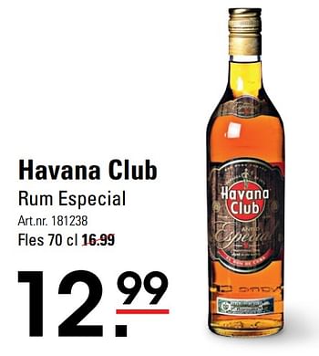 Aanbiedingen Havana club rum especial - Havana club - Geldig van 04/01/2021 tot 25/01/2021 bij Sligro