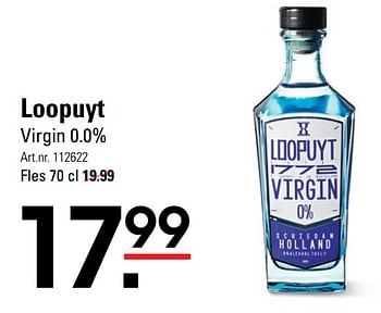 Aanbiedingen Loopuyt virgin 0.0% - Loopuyt - Geldig van 04/01/2021 tot 25/01/2021 bij Sligro