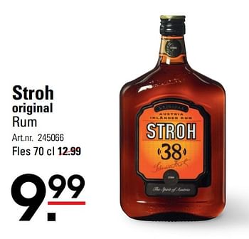 Aanbiedingen Stroh original rum - Stroh - Geldig van 04/01/2021 tot 25/01/2021 bij Sligro