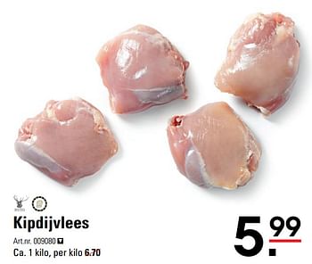 Aanbiedingen Kipdijvlees - Ruig - Geldig van 04/01/2021 tot 25/01/2021 bij Sligro