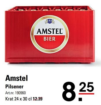 Aanbiedingen Amstel pilsener - Amstel - Geldig van 04/01/2021 tot 25/01/2021 bij Sligro