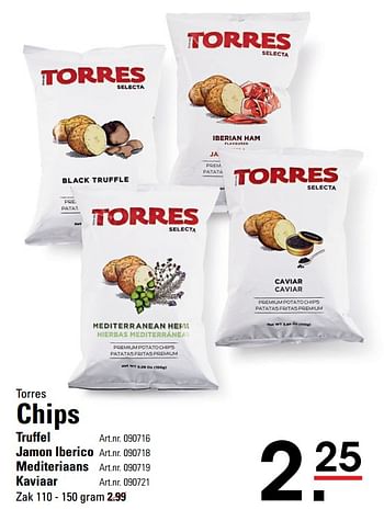 Aanbiedingen Torres chips - Torres - Geldig van 04/01/2021 tot 25/01/2021 bij Sligro