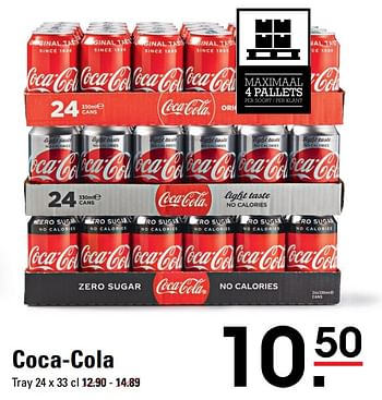 Aanbiedingen Coca-cola - Coca Cola - Geldig van 04/01/2021 tot 25/01/2021 bij Sligro