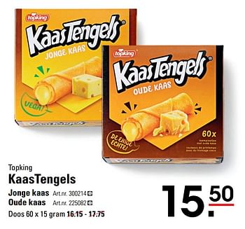 Aanbiedingen Topking kaastengels - Topking - Geldig van 04/01/2021 tot 25/01/2021 bij Sligro