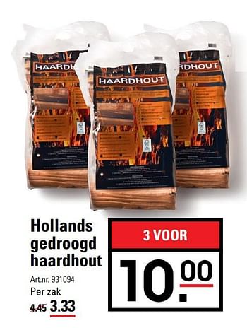 landbouw Herformuleren fout Huismerk - Sligro Hollands gedroogd haardhout - Promotie bij Sligro